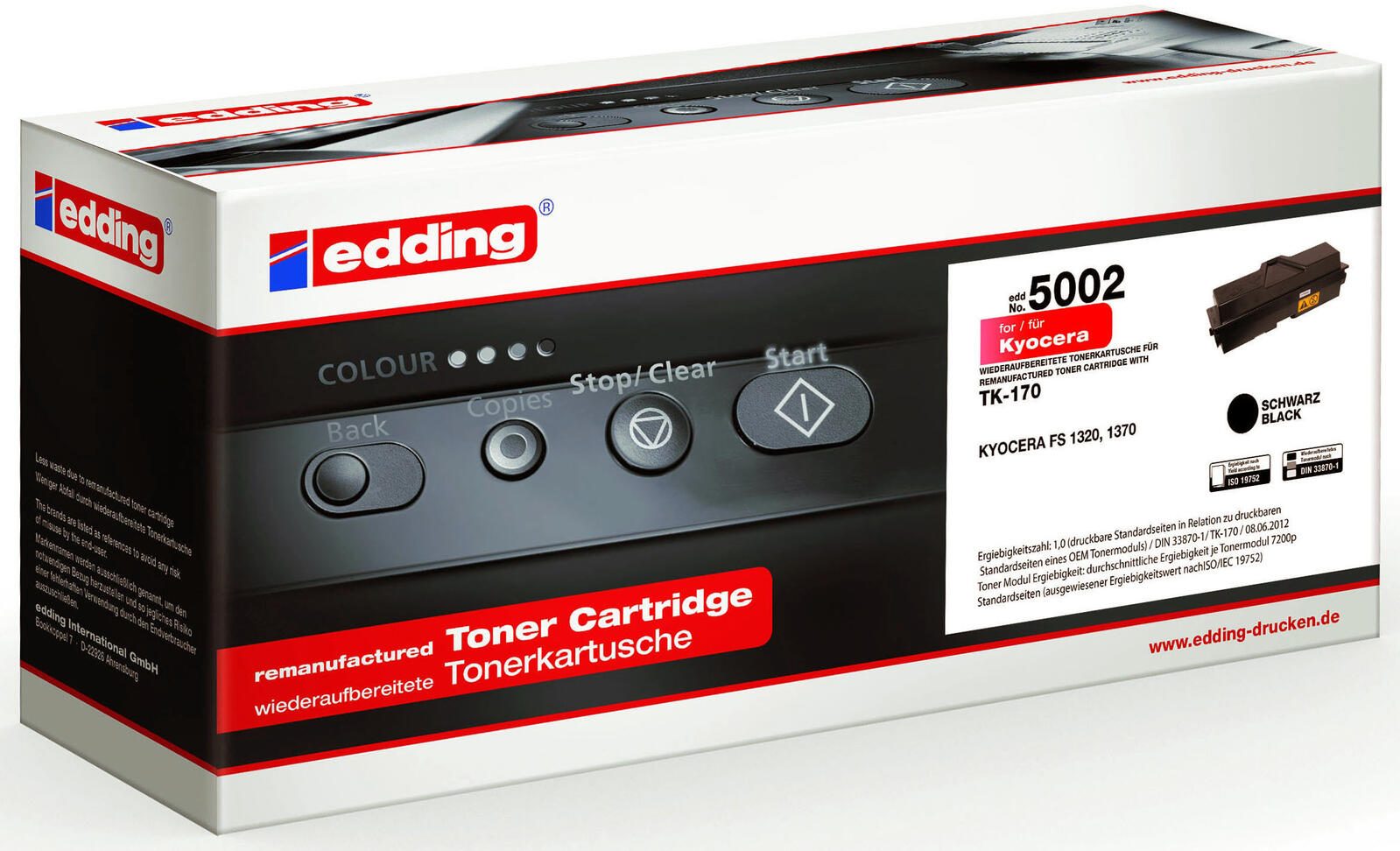 edding Toner EDD-5002 schwarz kompatibel zu KYOCERA TK-170