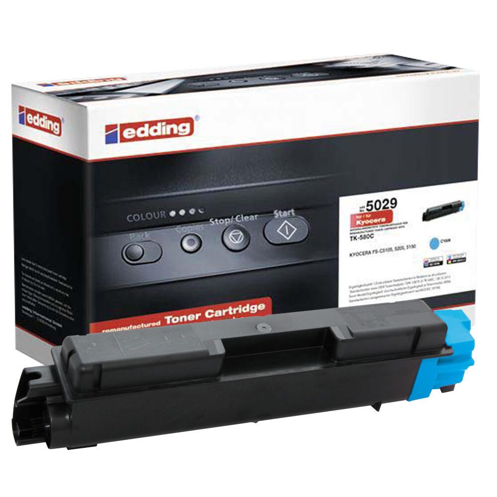 edding Toner EDD-5029 cyan kompatibel zu KYOCERA TK-580C