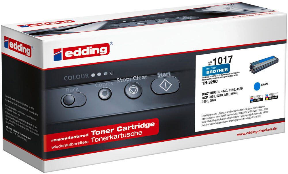 edding Toner EDD-1017 cyan kompatibel zu brother TN-325C