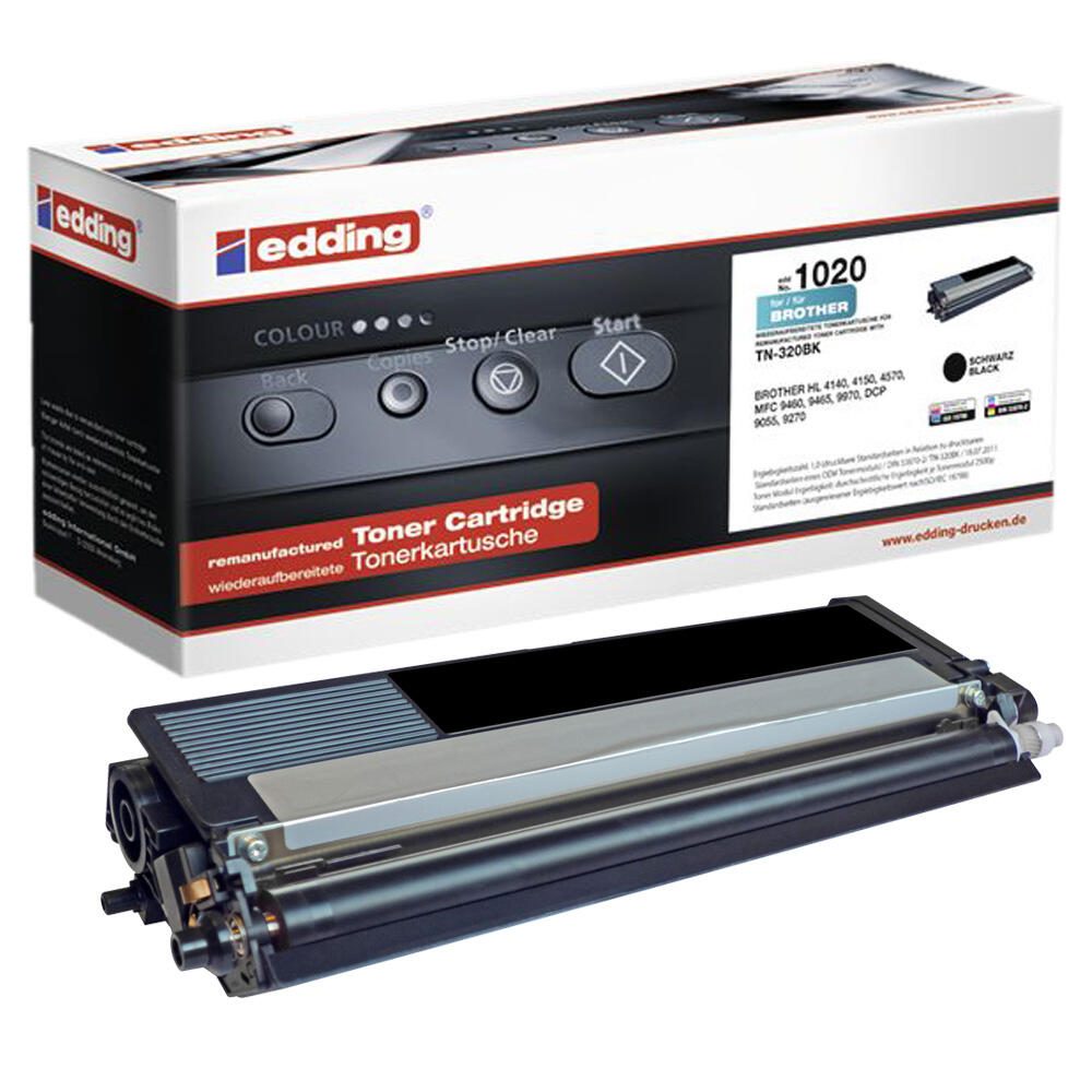 edding Toner EDD-1020 schwarz kompatibel zu brother TN-320BK
