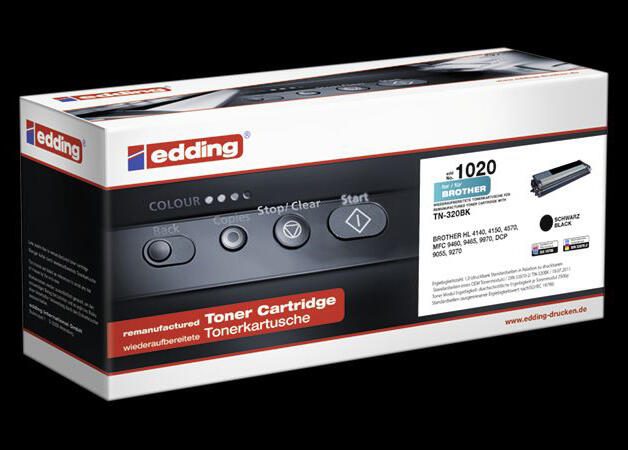 edding Toner EDD-1020 schwarz kompatibel zu brother TN-320BK
