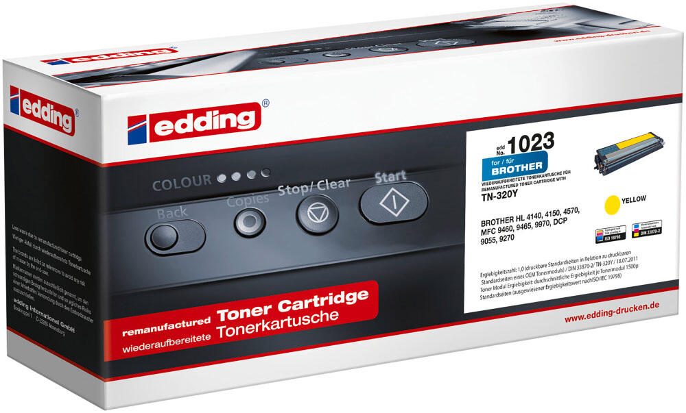 edding Toner EDD-1023 gelb kompatibel zu brother TN-320Y