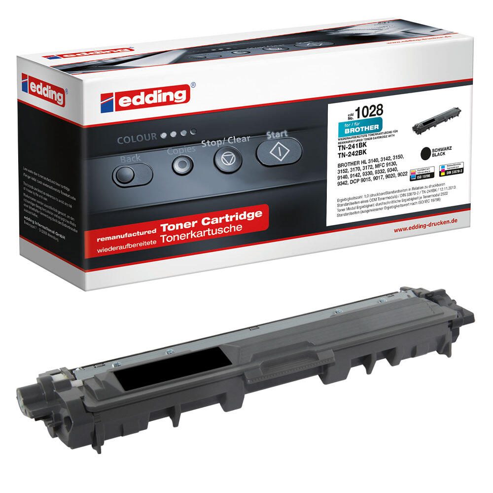 edding Toner EDD-1028 schwarz kompatibel zu brother TN-241/TN-242BK