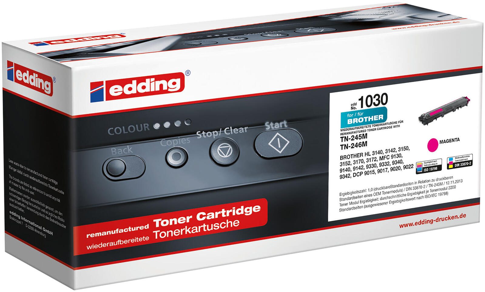 edding Toner EDD-1030 magenta kompatibel zu brother TN-245/TN-246M