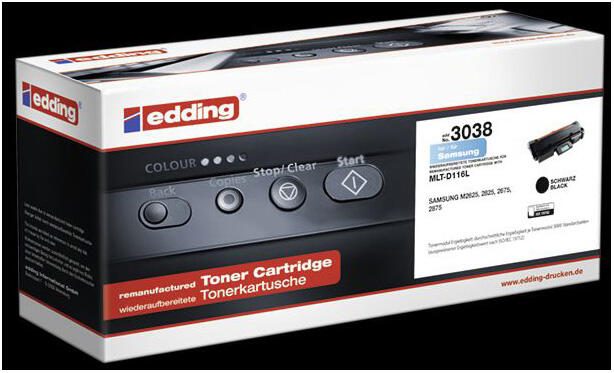 edding Toner EDD-3038 schwarz kompatibel zu SAMSUNG MLT-D116L (SU828A)