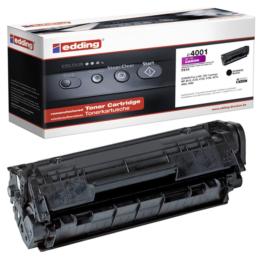 edding Toner EDD-4001 schwarz kompatibel zu Canon FX-10
