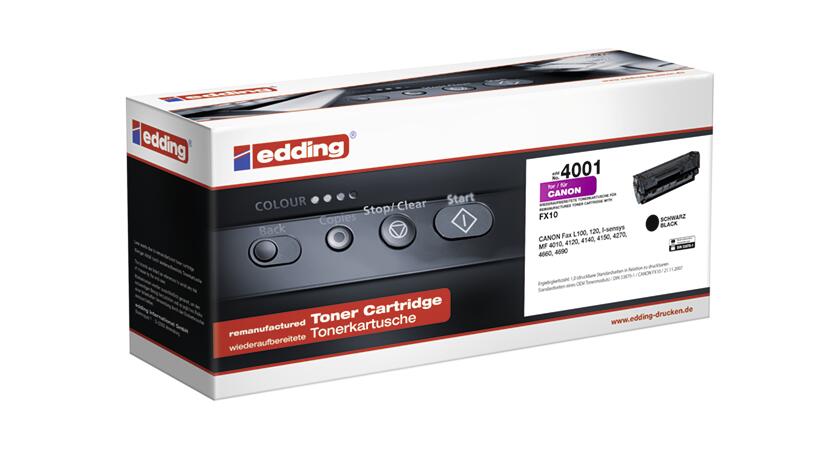 edding Toner EDD-4001 schwarz kompatibel zu Canon FX-10