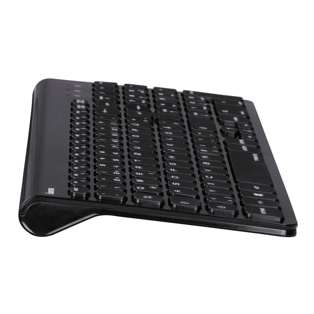 Hama Tastatur-Maus-Set kabellos Trento schwarz