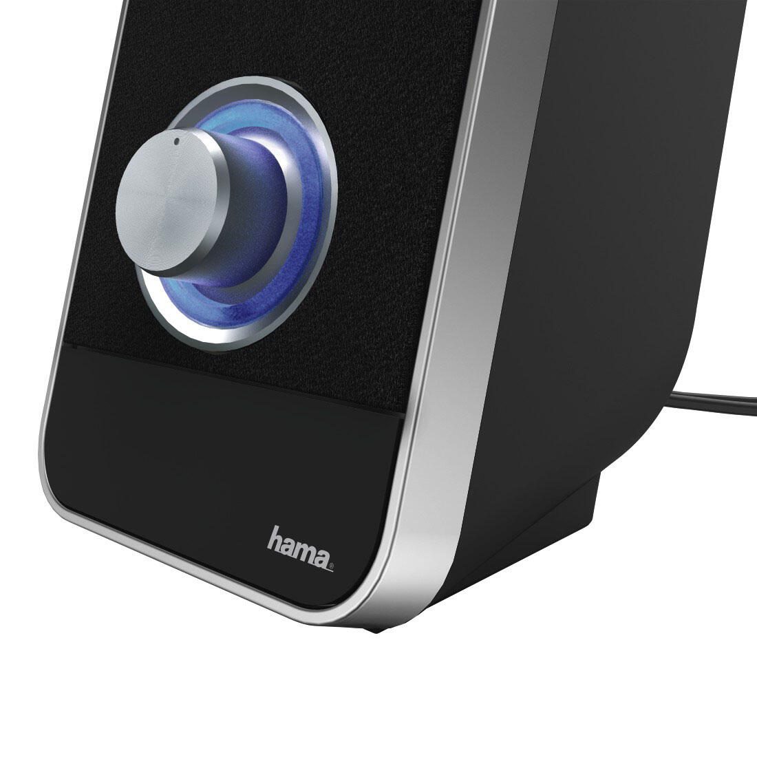 Hama Sonic LS-206 Lautsprecher schwarz, grau