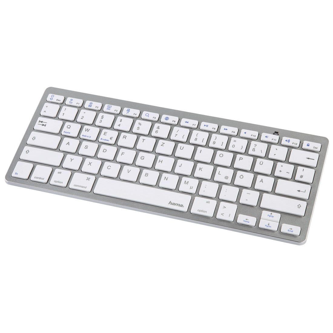 Hama Tastatur kabellos KEYALL X510 silber