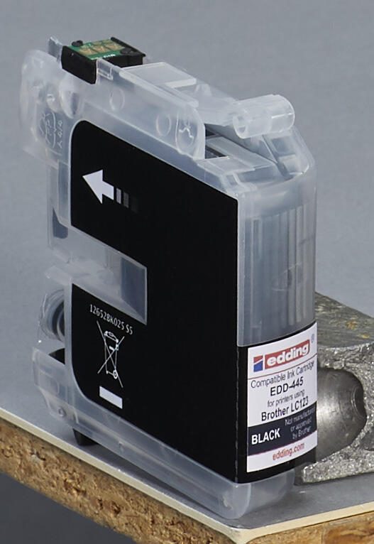 edding Druckerpatrone EDD-445 schwarz kompatibel zu brother LC-123BK