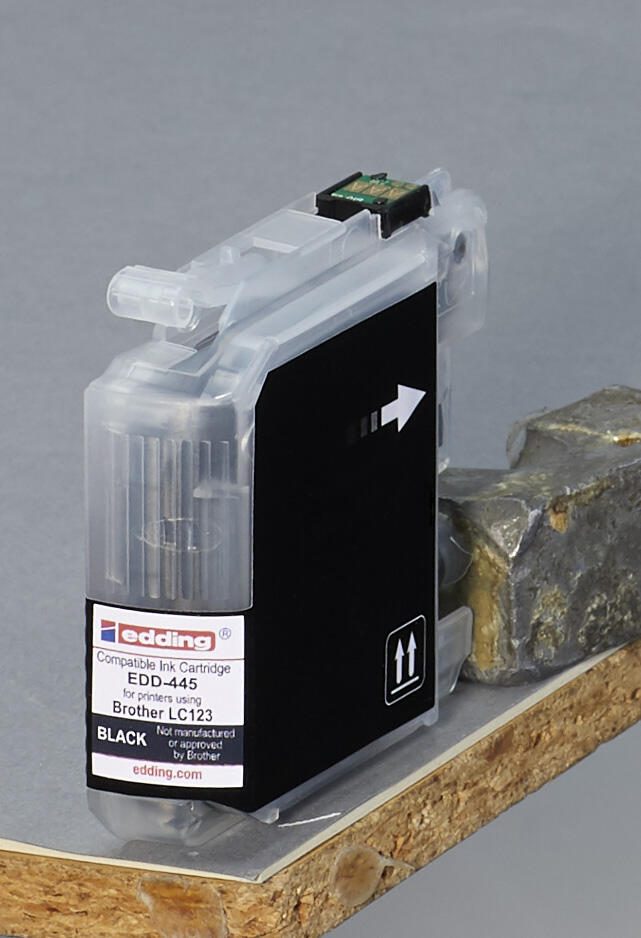 edding Druckerpatrone EDD-445 schwarz kompatibel zu brother LC-123BK