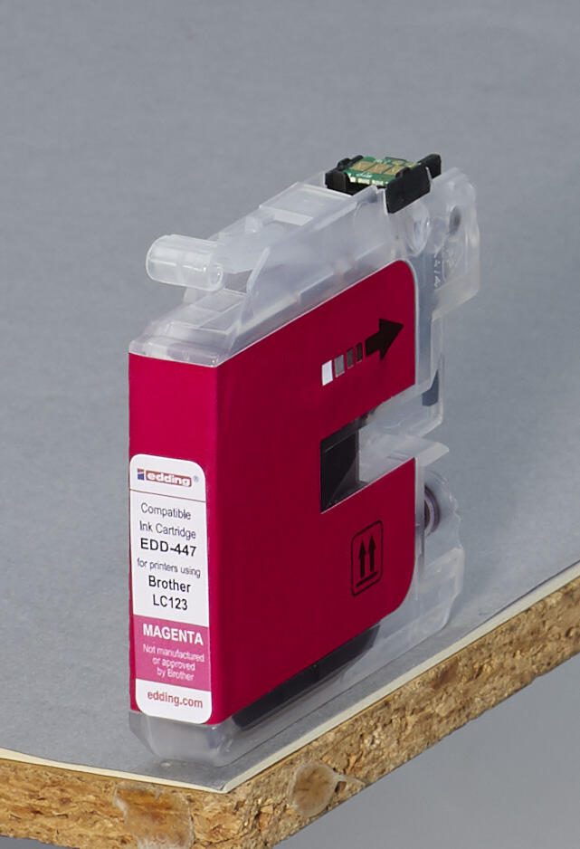 edding Druckerpatrone EDD-447 magenta kompatibel zu brother LC-123M