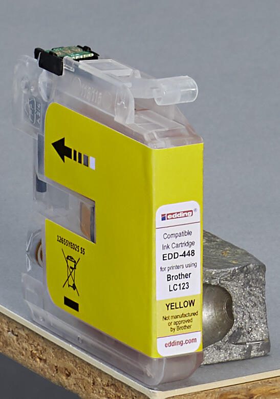 edding Druckerpatrone EDD-448 gelb kompatibel zu brother LC-123Y