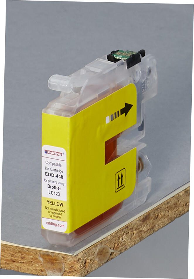 edding Druckerpatrone EDD-448 gelb kompatibel zu brother LC-123Y