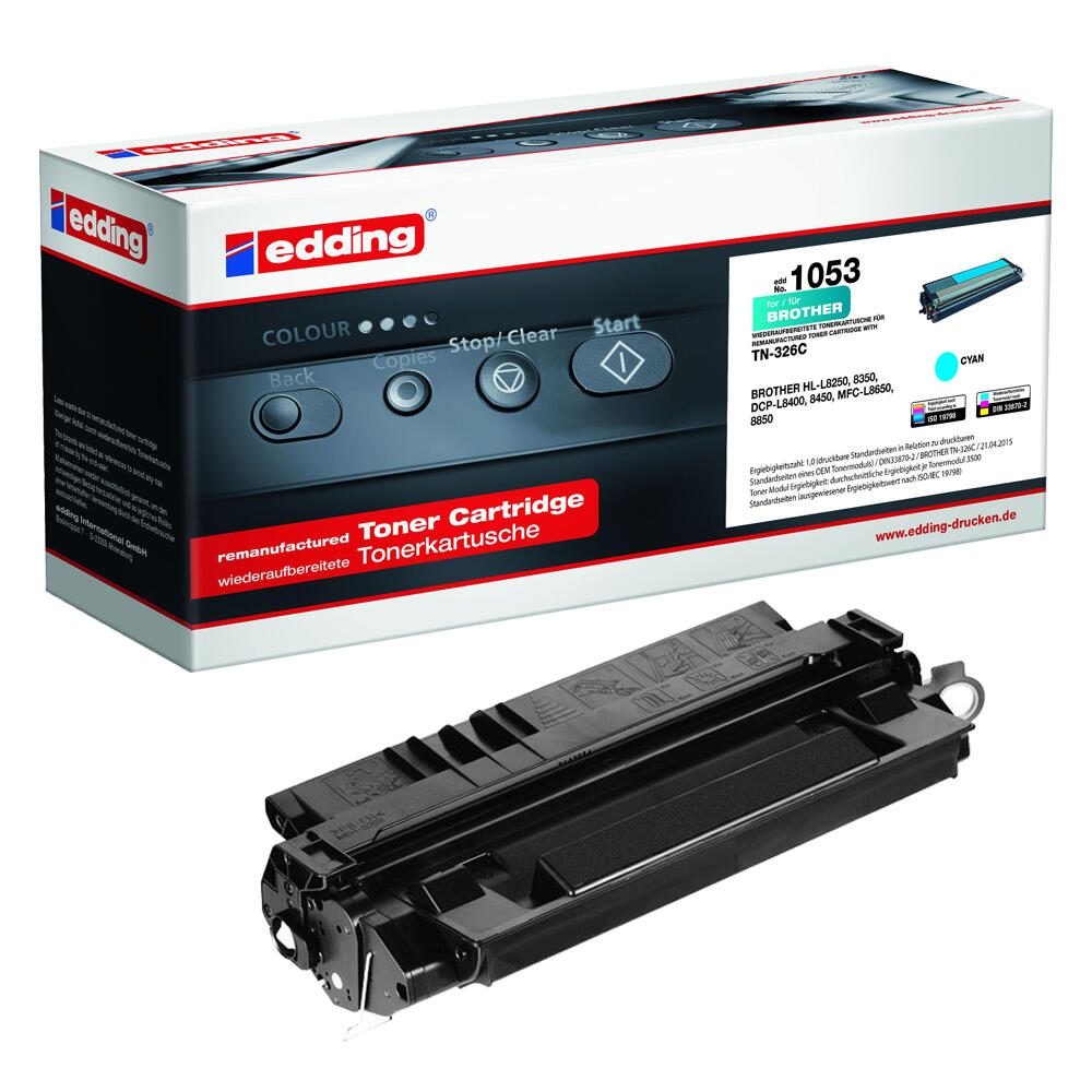 edding Toner EDD-1053 cyan kompatibel zu brother TN-326C