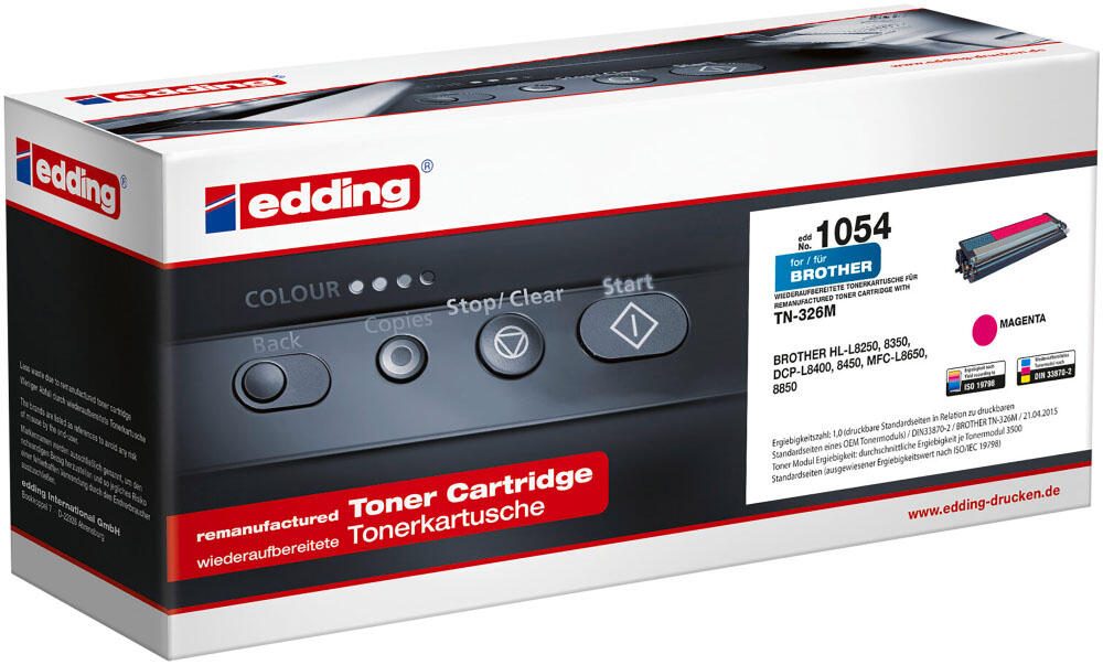 edding Toner EDD-1054 magenta kompatibel zu brother TN-326M