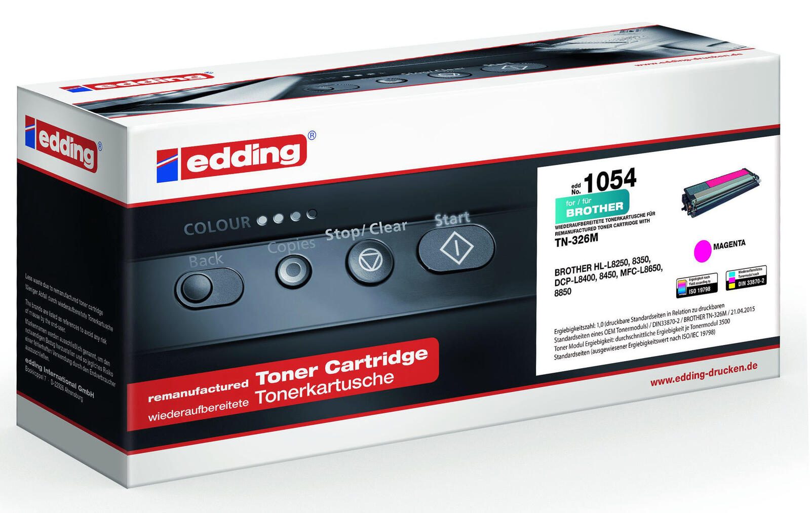 edding Toner EDD-1054 magenta kompatibel zu brother TN-326M