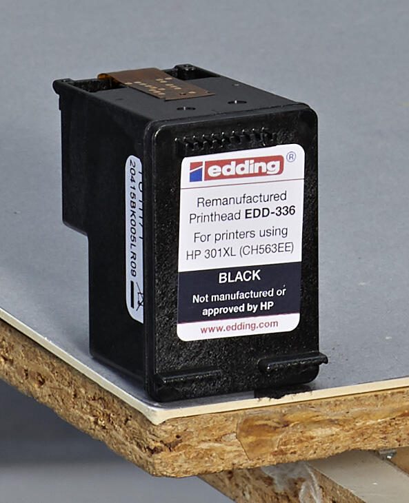 edding Druckerpatrone EDD-336 schwarz kompatibel zu HP 301XL (CH563EE)