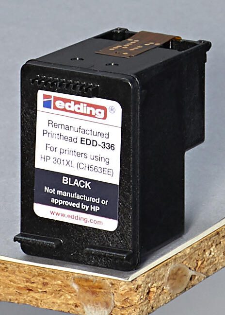 edding Druckerpatrone EDD-336 schwarz kompatibel zu HP 301XL (CH563EE)