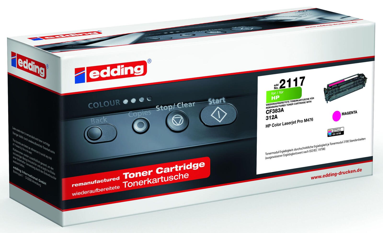 edding Toner EDD-2117 magenta kompatibel zu HP 312A (CF383A)