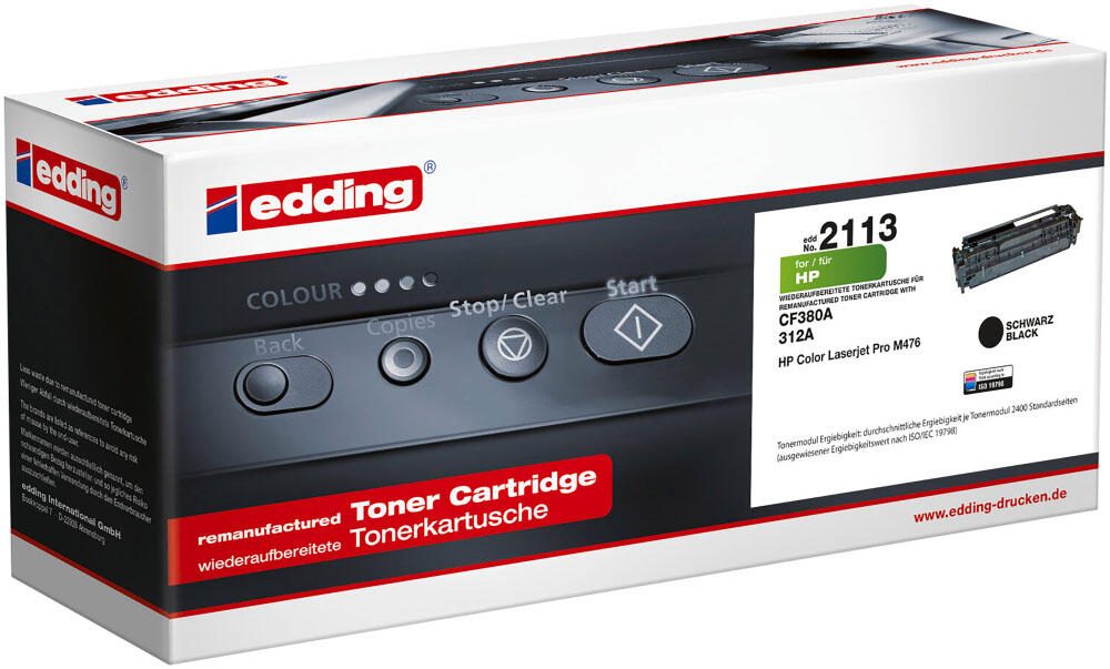 edding Toner EDD-2113 schwarz kompatibel zu HP 312A (CF380A)
