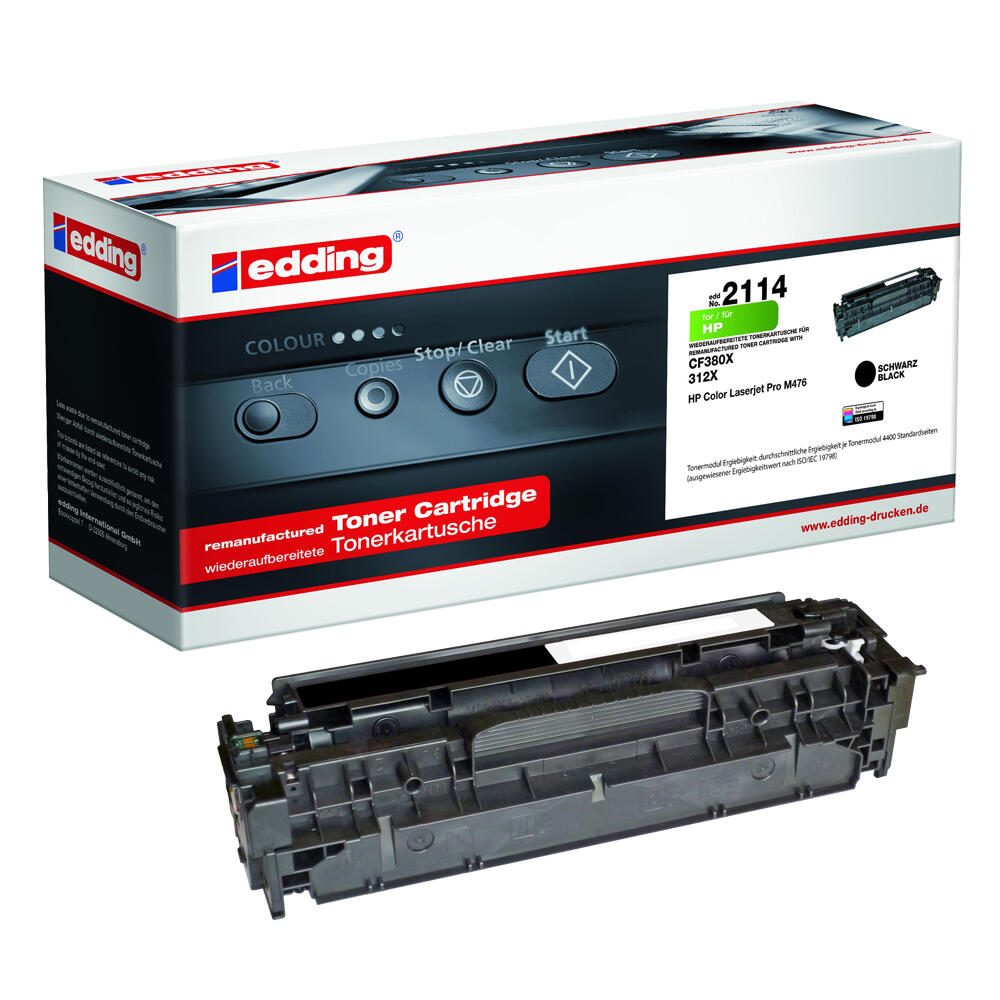 edding Toner EDD-2114 schwarz kompatibel zu HP 312X (CF380X)