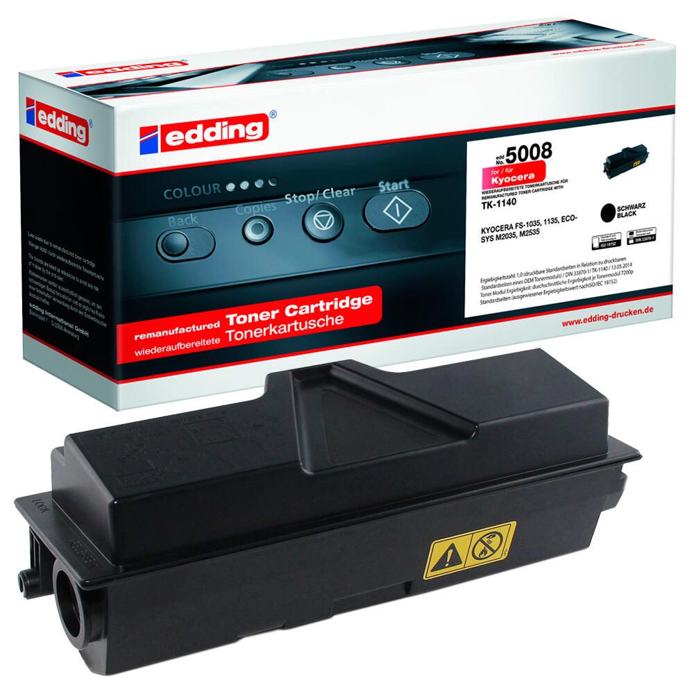 edding Toner EDD-5008 schwarz kompatibel zu KYOCERA TK-1140