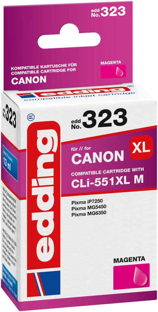 edding Druckerpatrone EDD-323 magenta kompatibel zu Canon CLI-551 XL
