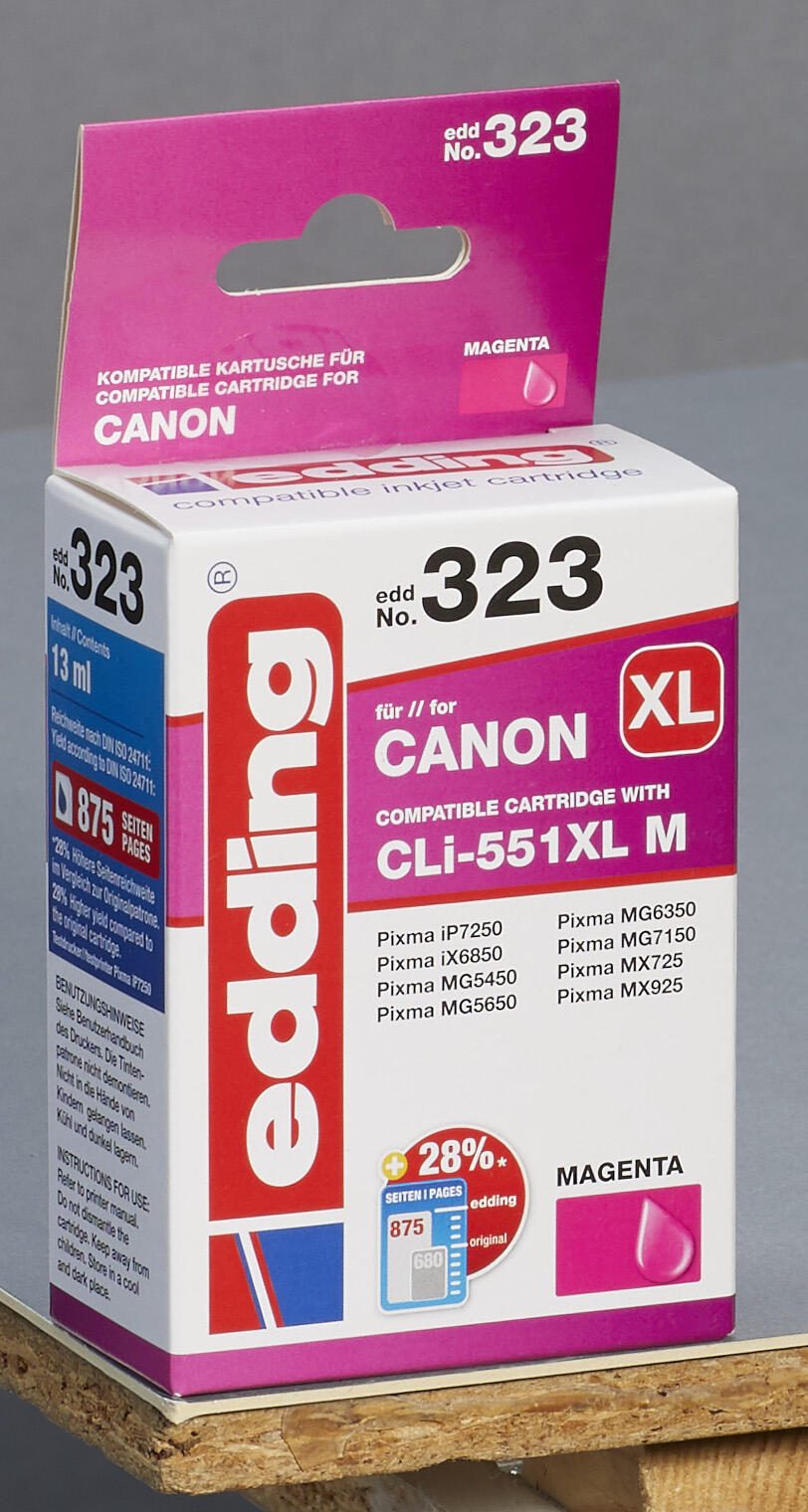 edding Druckerpatrone EDD-323 magenta kompatibel zu Canon CLI-551 XL