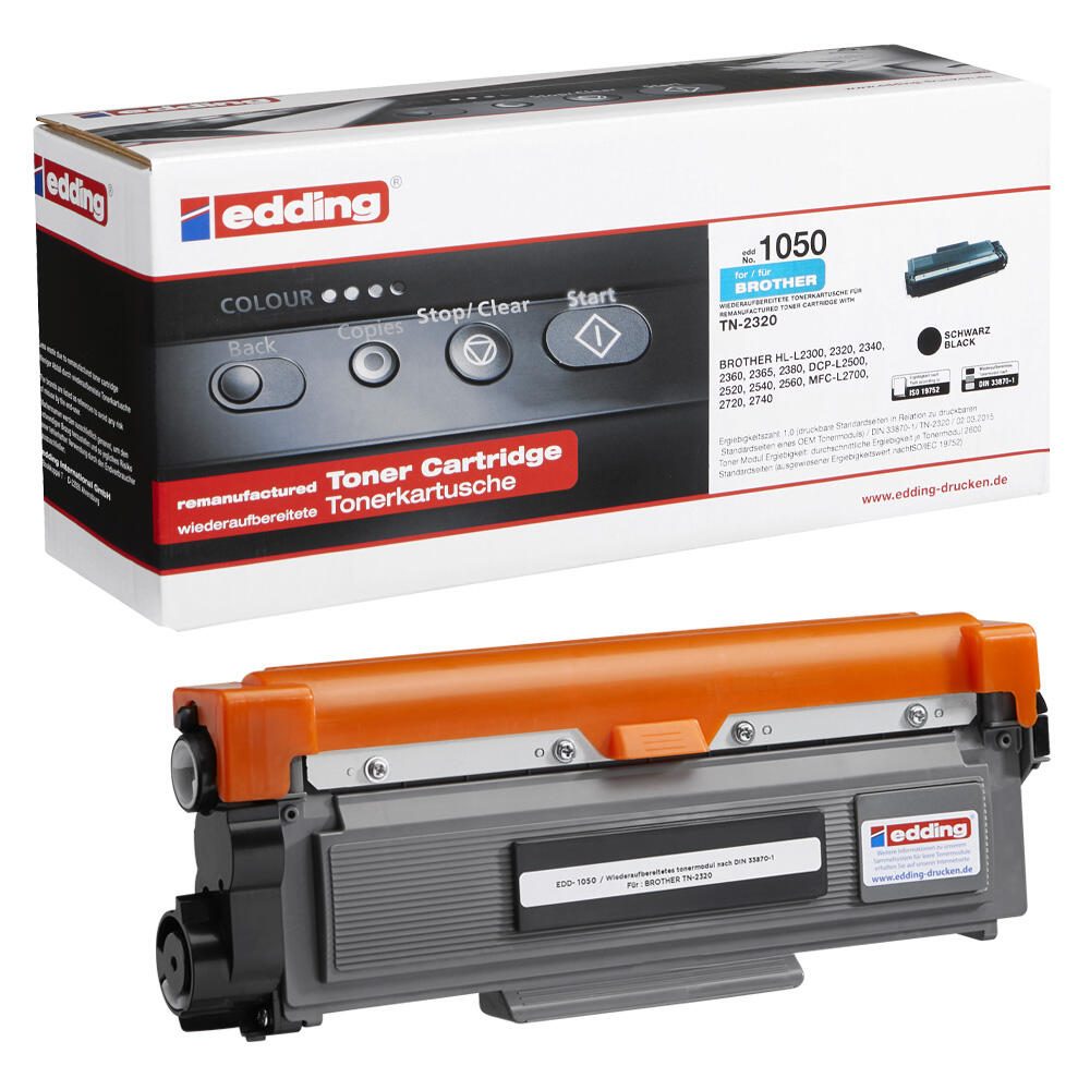 edding Toner EDD-1050 schwarz kompatibel zu brother TN-2320/2310