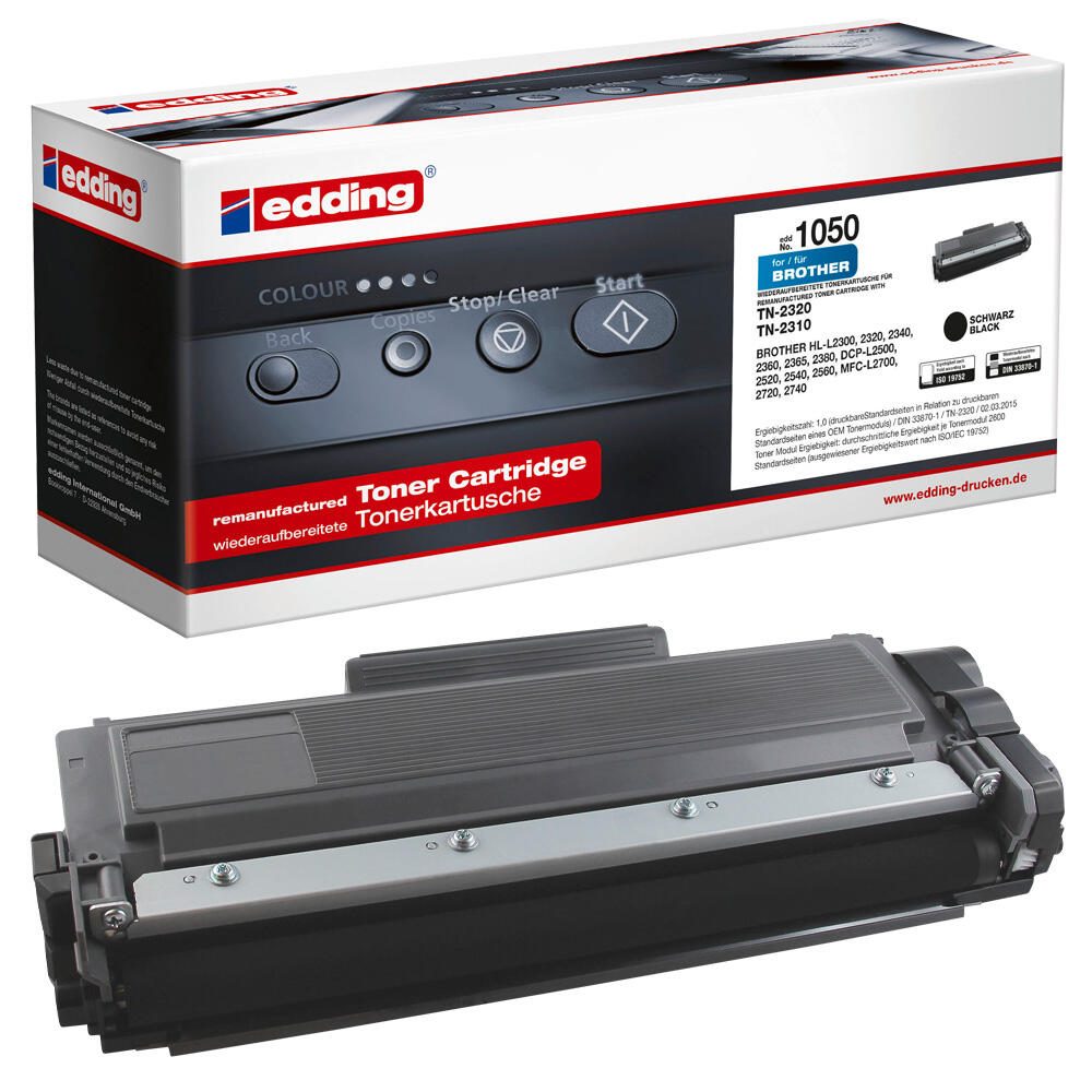 edding Toner EDD-1050 schwarz kompatibel zu brother TN-2320/2310