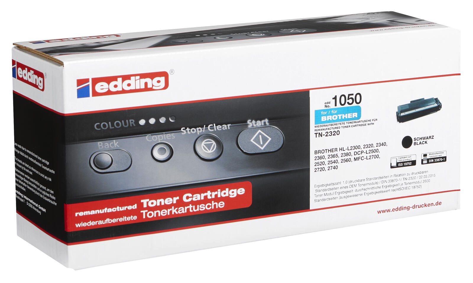 edding Toner EDD-1050 schwarz kompatibel zu brother TN-2320/2310