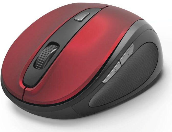 Hama MW-400 Maus kabellos rot, schwarz
