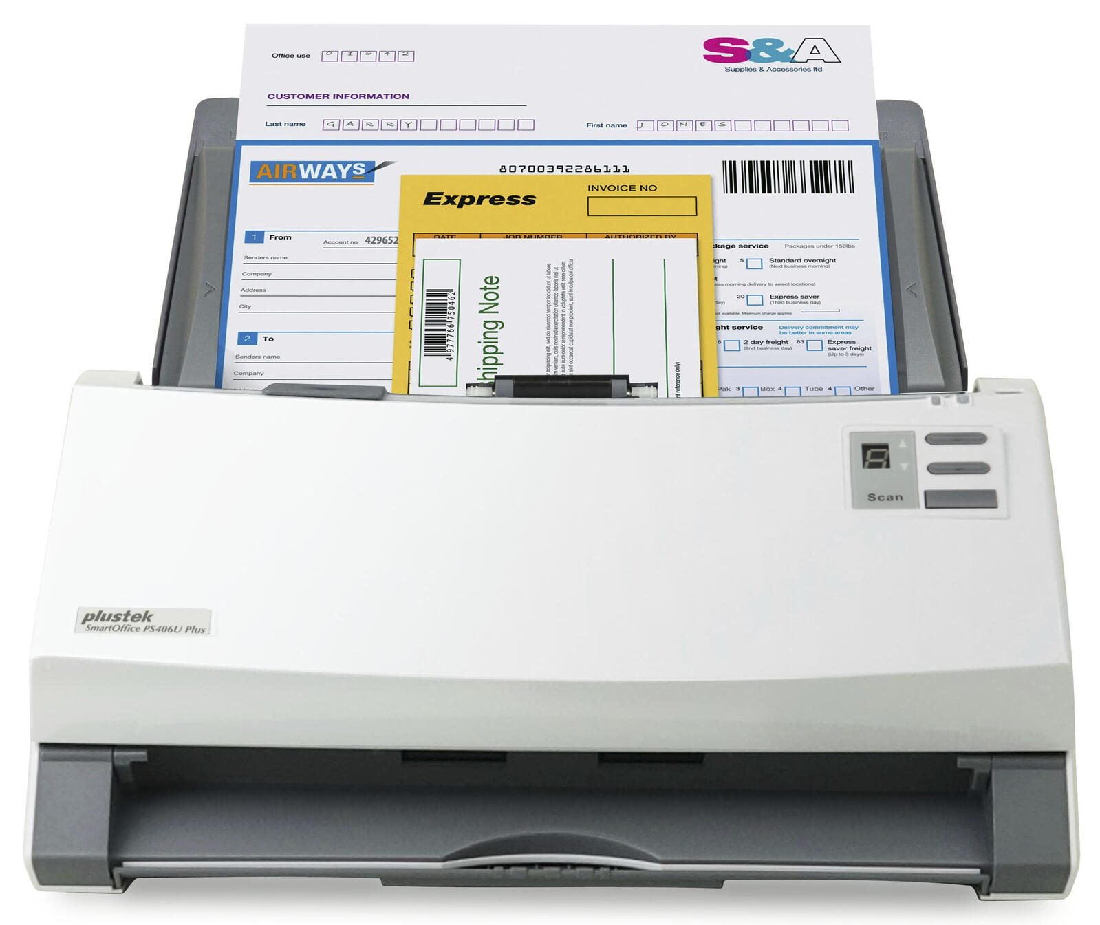 plustek Dokumentenscanner SmartOffice PS406UPl.