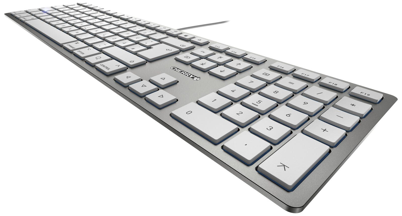 Cherry Tastatur kabelgebunden KC 6000 SLIM für MAC silber