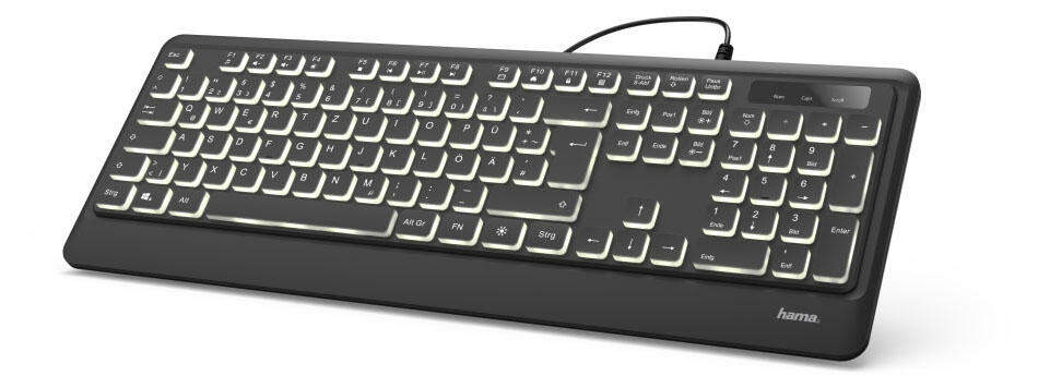 Hama Tastatur kabelgebunden KC-550 schwarz