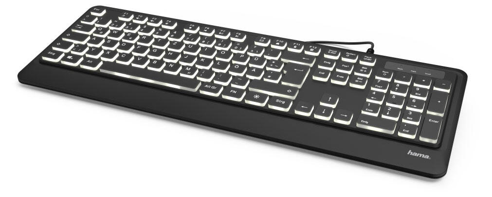 Hama Tastatur kabelgebunden KC-550 schwarz