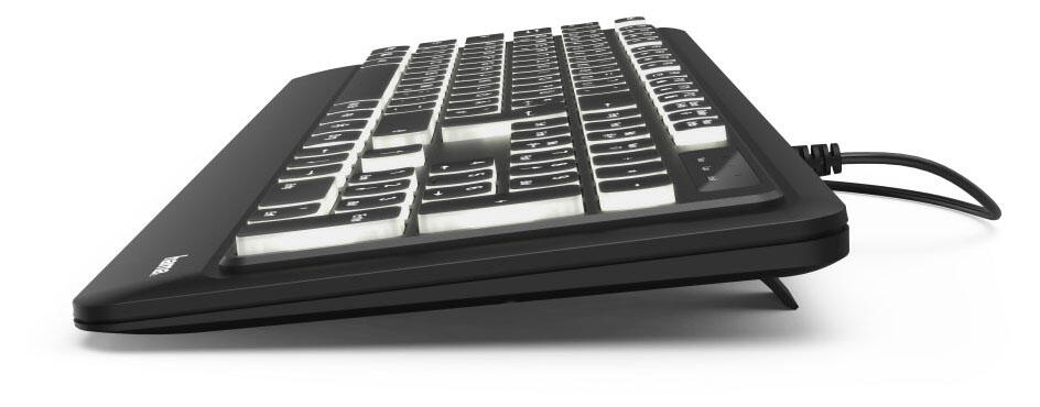 Hama Tastatur kabelgebunden KC-550 schwarz