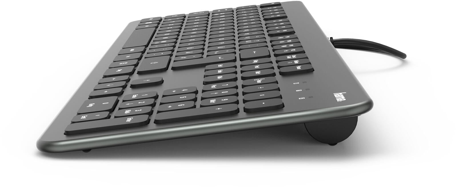 Hama Tastatur kabelgebunden KC-700 anthrazit, schwarz