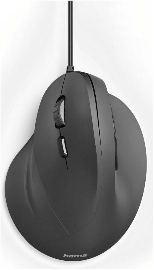 Hama EMC-500L Maus ergonomisch kabelgebunden schwarz