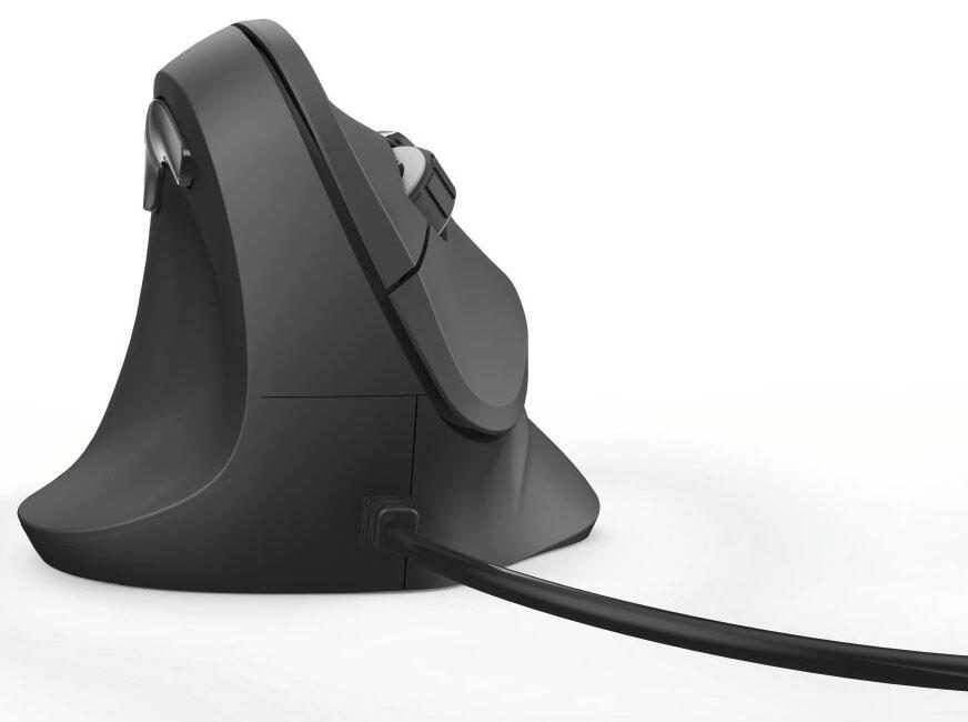 Hama EMC-500L Maus ergonomisch kabelgebunden schwarz