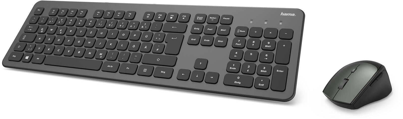 Hama Tastatur-Maus-Set kabellos KMW-700 schwarz, anthrazit