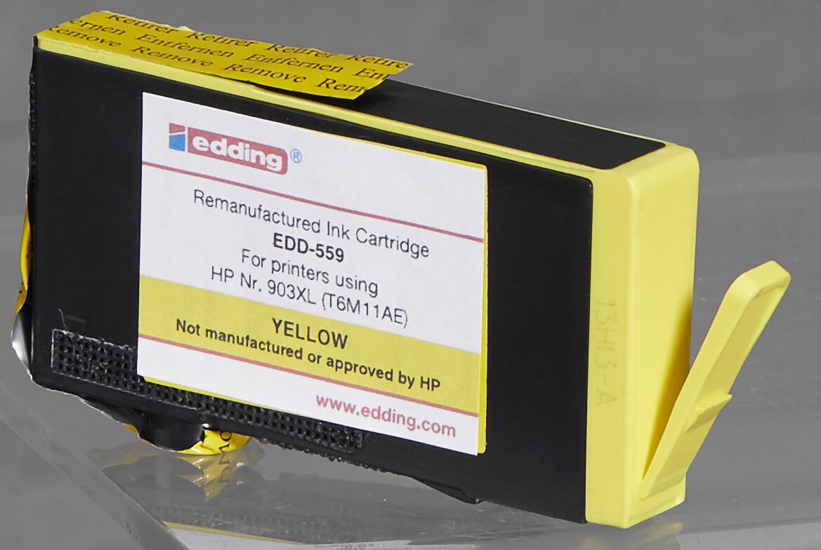 edding Druckerpatronen EDD-560 schwarz, cyan, magenta, gelb kompatibel zu HP 903XL (3HZ51AE), 4er-Set