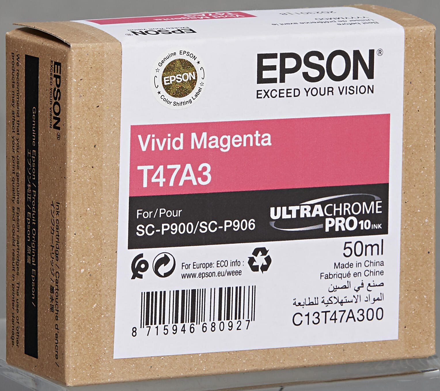Epson Original Druckerpatrone T47A3 vivid magenta