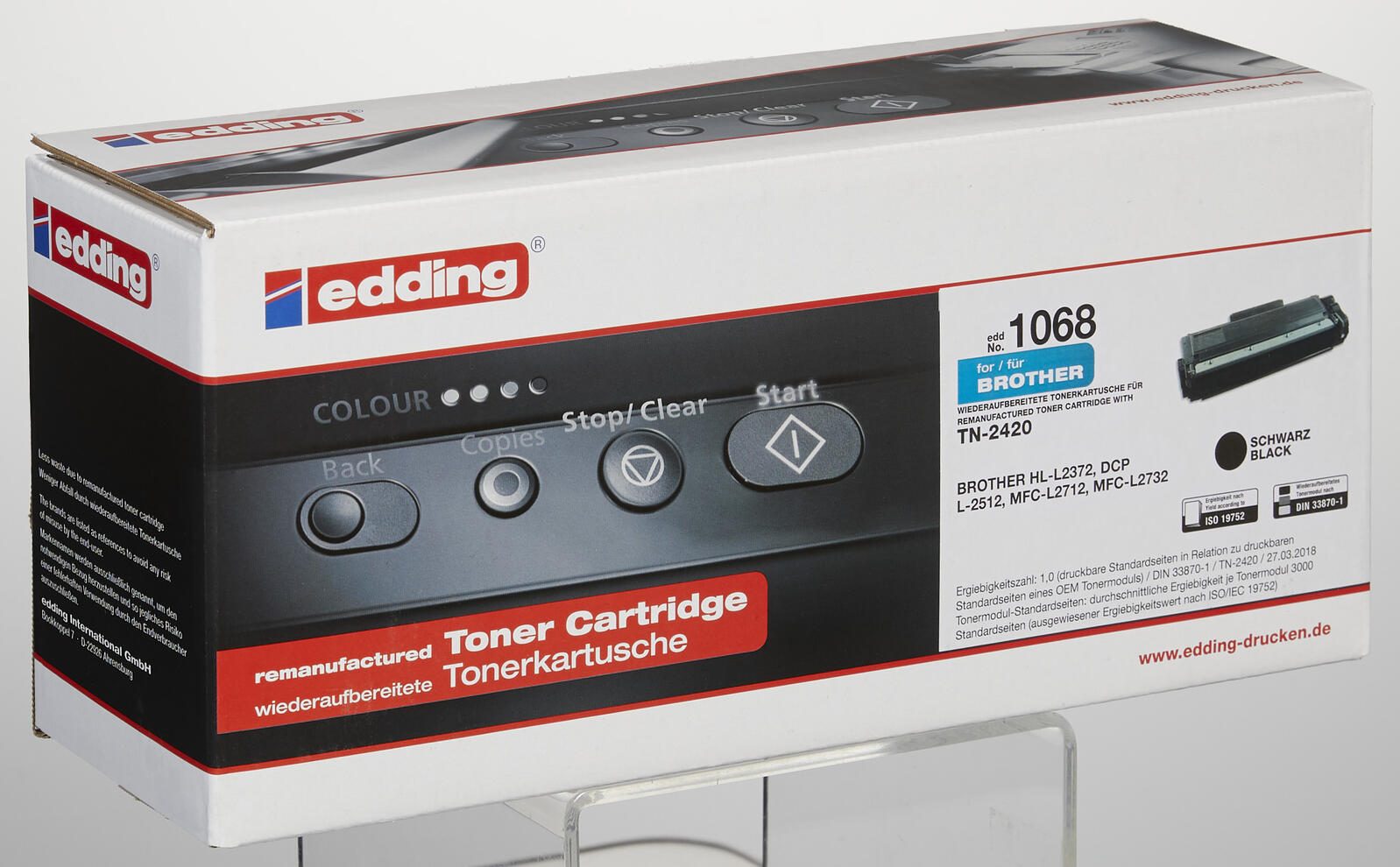 edding Toner EDD-1068 schwarz kompatibel zu brother TN-2420/2410