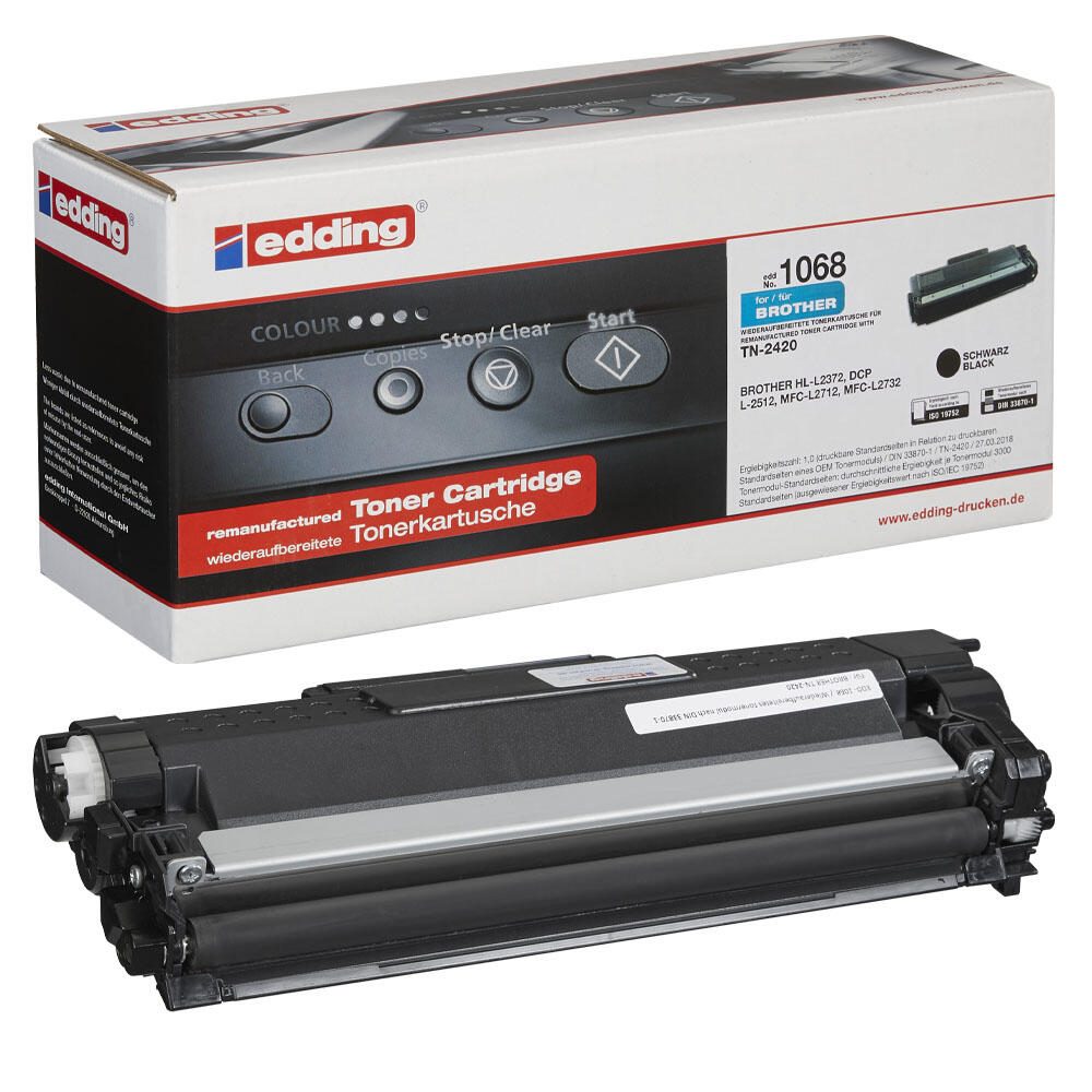 edding Toner EDD-1068 schwarz kompatibel zu brother TN-2420/2410
