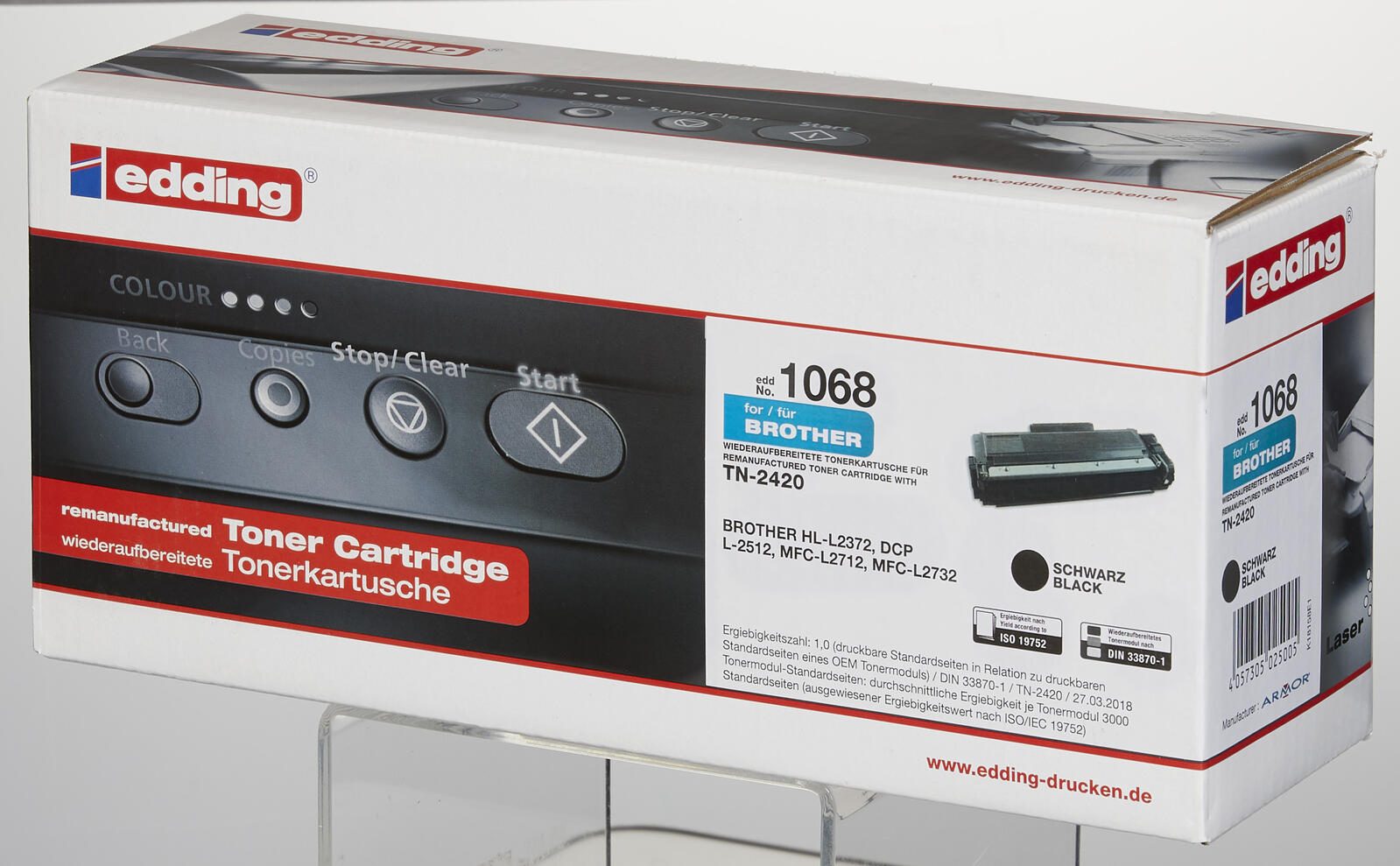 edding Toner EDD-1068 schwarz kompatibel zu brother TN-2420/2410