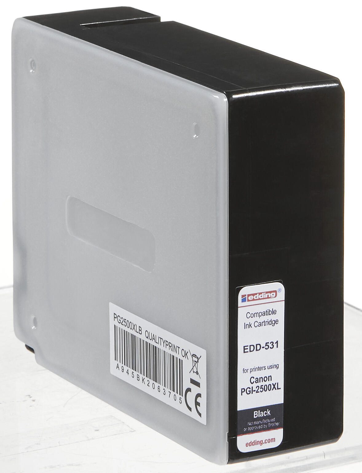 edding Druckerpatrone EDD-531 schwarz kompatibel zu Canon PGI-2500 XL BK