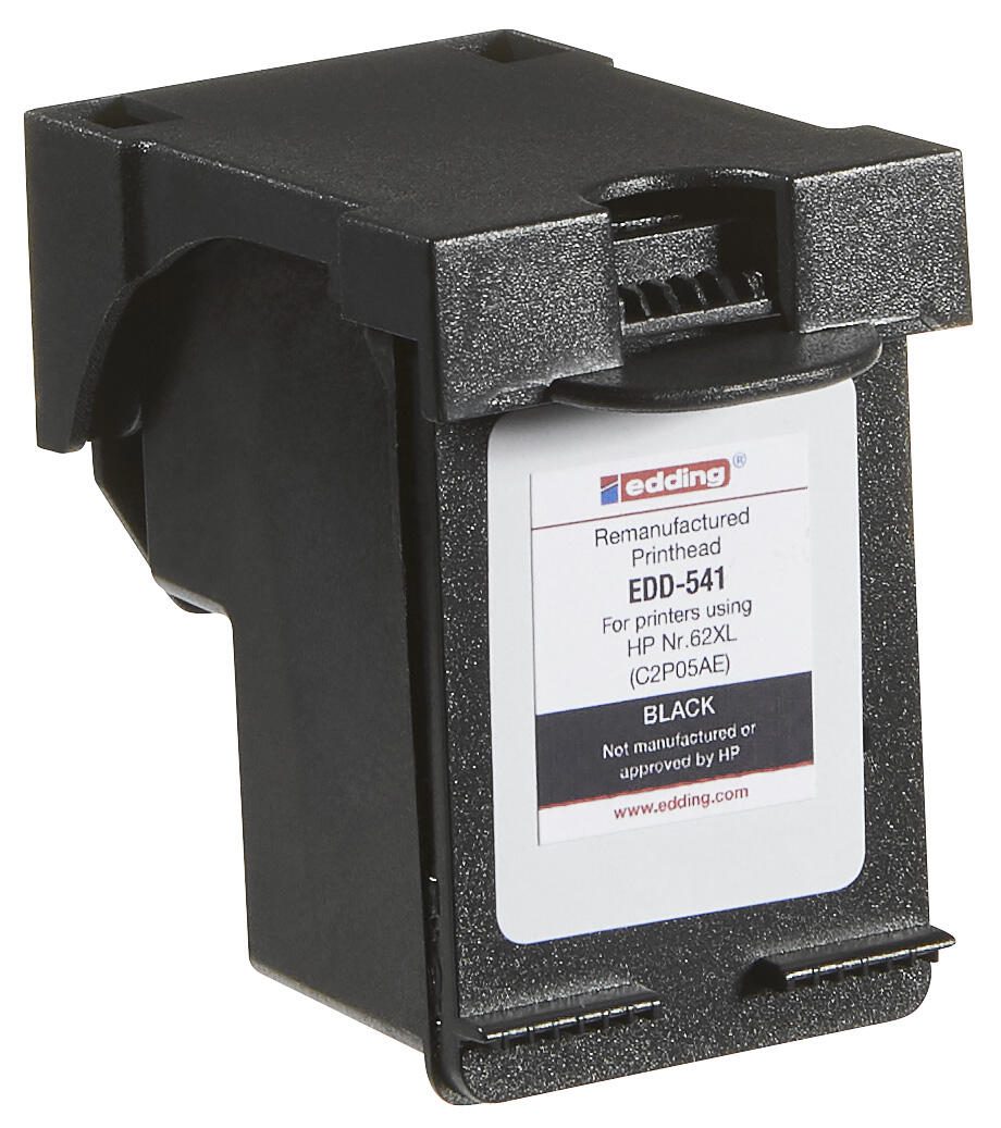 edding Druckerpatrone EDD-541 schwarz kompatibel zu HP 62XL (C2P05AE)